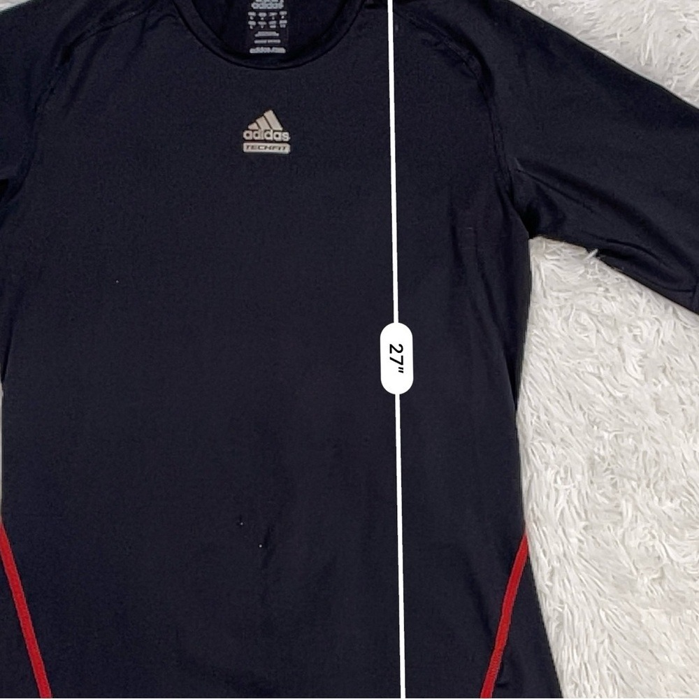 Adidas TechFit Compression Shirt Black Men's Large - Picture 7 of 8